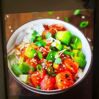 Salmon poke bowl