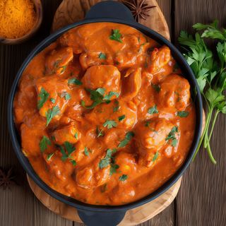 Prawn Tikka Masala With Rice