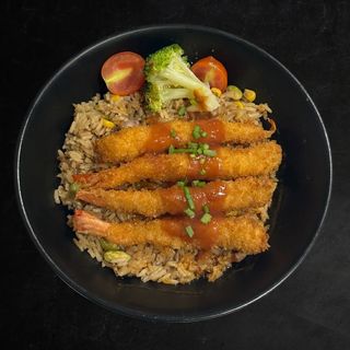 Ban fan Gamba panado 