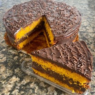 Fatia Bolo de Cenoura