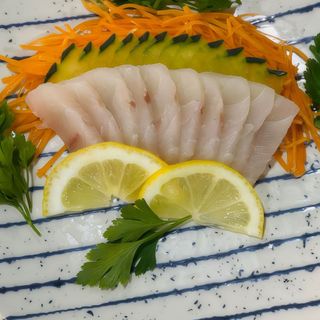 Sashimi peixe branco