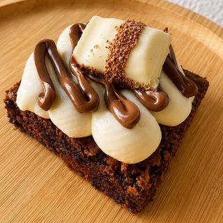 2 Brownies creme de nido com Nutella
