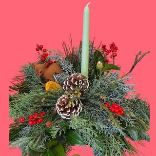 CENTRO DE MESA COM VELA