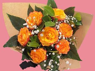 BOUQUET 7 ROSAS FOGO OU PINK