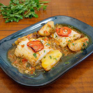 Greek Style Baked Cod Fish