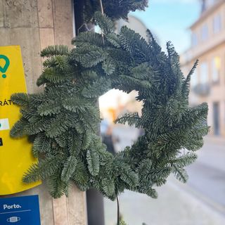 Coroa de natal simples pequena 