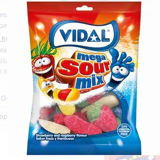 Pacote de gomas FINI Mega sour mix