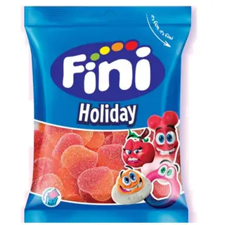 Pacote de gomas Fini holiday corações pêssego