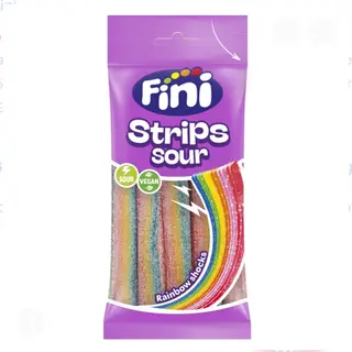 Pacote de gomas Fini Strips Sour