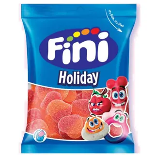 Gomas FINI Holiday corações pêssego