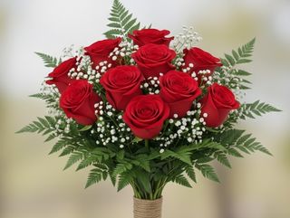 Ramo de 9 Rosas Vermelhas