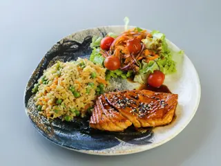 Salmão Teriyaki (Teppanyaki)