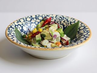 Ceviche de Polvo e Camarão