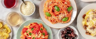Spaghetti allPesto And Dry Tomatoes