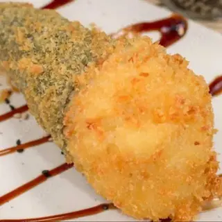 Temaki Salmão Frito com Molho Teriyaki