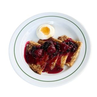 Crepes com Frutos Vermelhos