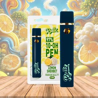 Vape de 10-OH, 97%, Limão, Caneta Descartável Rollz 2ml