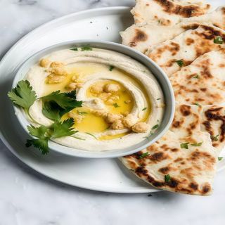 Hummus with Garlic Naan