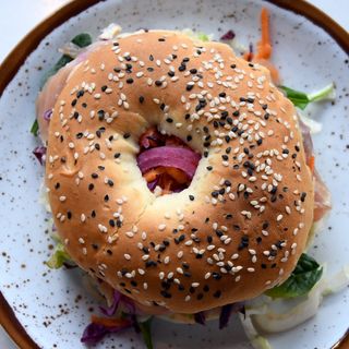 Bagel de Frango e Bacon