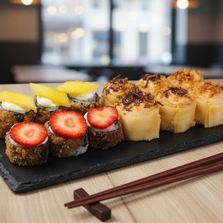 Combinação de Hot Philadelphia e Crispy de Salmão (10 Peças)