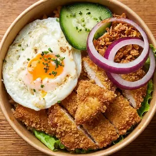 Frango Panado Fried Rice with Egg