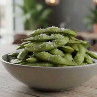 Edamame Cozida com Sal e Molho de Soja