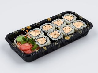 8 pçs uramaki de salmão grelhado Filadélfia
