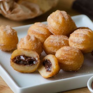 50 Mini Churros Doce de Leite e Chocolate