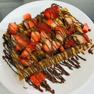 Waffle com chocolate