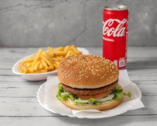 Menu Hamburguer no Pão + batata +bebida 