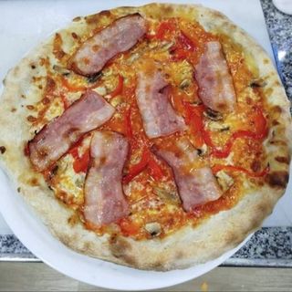 Pizza de Bacon