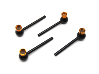 Glass Pipe Preto C/Dourado