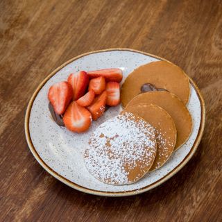 Panqueca Nutella e Morango