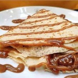 Crepe Caramelo Salgado e Paçoca