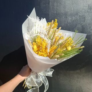 Bouquet flores secas Amarelo S
