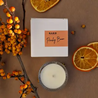 Vela artesanal aromatico "Peach boom"