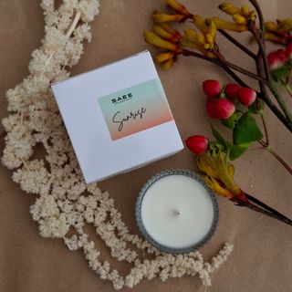 Artesanal aromatico vela "Sanrise"