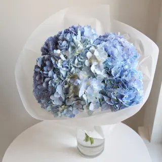 Bouquet Hortensia blue