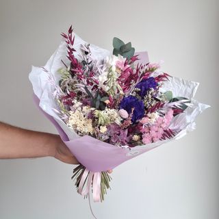 Bouquet flores preservadas Violet