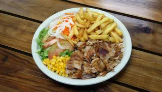 Kebab em Prato