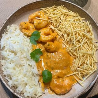 Estrogonofe de Camarão