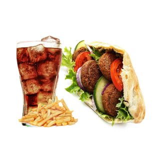 Durum Kebab with Falafel 