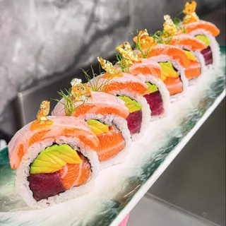 Special uramaki com salmao e atum 8 pcs