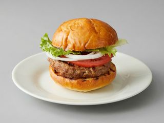 Hambúrguer com Salada