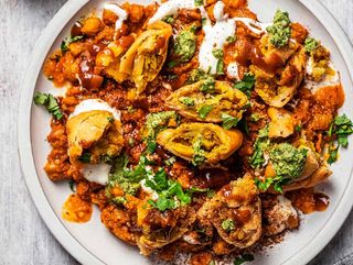 Samosa Chaat Plate