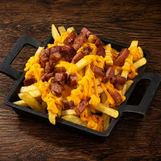 Batata, bacon e cheddar