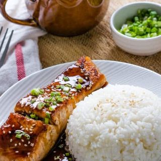 Salmon teriyaki