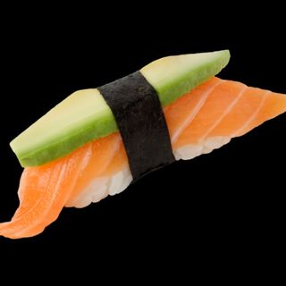 SALMON AND AVOCADO NIGIRI