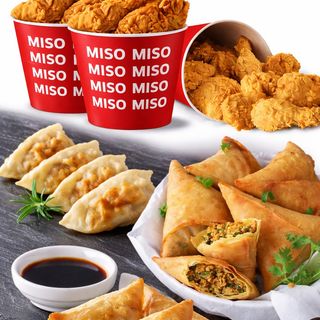 Chicken wings p,gyoza,samosa 15 P mix