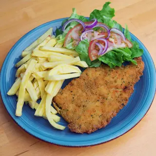 Bife frango panado